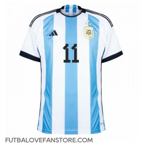 Argentína Angel Di Maria #11 Domáci futbalový dres MS 2022 Krátky Rukáv